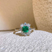Columbia Emerald Ring D0.58 d0.52ct PT - Jiaxyk